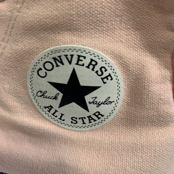 Womens 6 Converse Chuck Taylor All Star Lift Hi Platform Pink Distressed - Picture 7 of 8